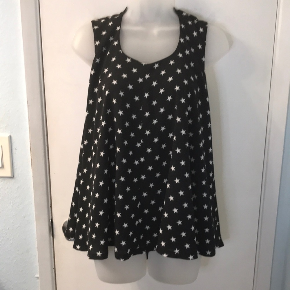 Catherine MaLandrino Stars Tank Top S